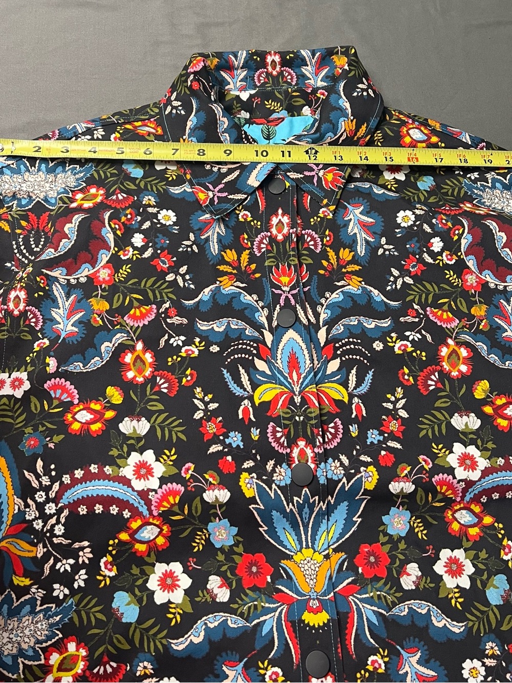 NWOT Alice + Olivia Zazie Reversible Floral Print Twill Barn Maxi Coat Large - Picture 12 of 14